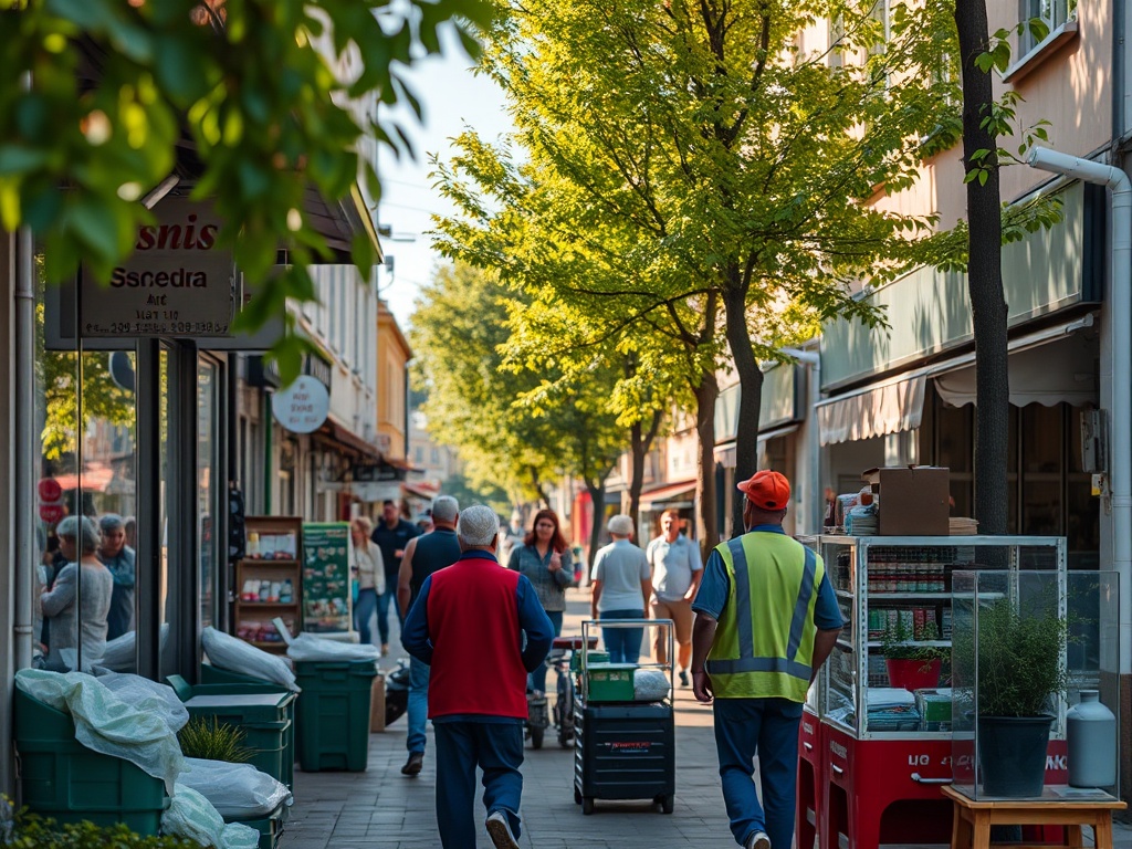 Mapa Leszna z zaznaczonymi wskaźnikami demograficznymi i gospodarczymi - dane GUS Leszno