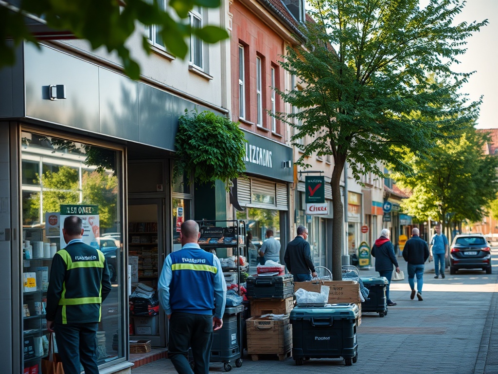 Logo Miasta Leszno lub symbol graficzny związany z pracą i innowacjami, nawiązujący do pilotażowego programu skrócony czas pracy.